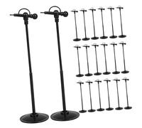 YARNOW 60 Piezas Mini Microphone with Stand Realistic Fake Toy Microphones For Dollhouse Decoration Pretend Miniature Mic Models For Creative Role Play and Collectible Display
