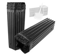 YARNOW 60 Uds. Maceta de plástico alto para macetero Eckig, maceta de cultivo con agujeros de drenaje para plántulas vegetales y flores, con 60 piezas de etiquetas para plantas