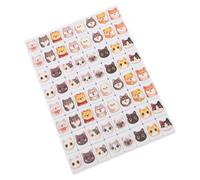 YARNOW 64 fichas de Mahjong con Animales: Juego de Memoria con Patrones de Perros y Gatos - Bloques de Mahjong para Varios Jugadores para Nochevieja (2,3 x 1,5 x 1 cm)