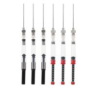 YARNOW 6piezas Convertidores Resorte para Pluma Estilográfica Herramienta Absorbente de Tinta para Recarga Fácil Compatible con Plumillas Estándar y Colores Rojo y Plata Diseño
