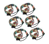 YARNOW 6piezas Correa para Ukelele sin Taladro Bordada Ajustable Clip para Hombro Accesorios para Ukelele para Practicar Casa o Tocar Conciertos