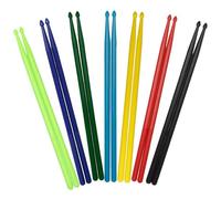 YARNOW 7 Pares de Baquetas de Nailon 5a Ligeras para Principiantes y Niños Mango Antideslizante, Accesorio Adecuado para Batería en Casa o Escuela
