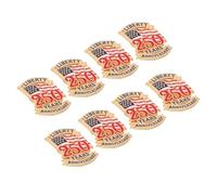 YARNOW 8 Broches Patrióticos de Aleación Bandera de Estados Unidos 250º Aniversario Pins Coleccionables del Día de la Independencia Accesorios Ligeros y Compactos para Celebraciones