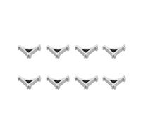 YARNOW 8 Clips de Aluminio Soporte Firme para Estantes de Congelador y Refrigerador, Ganchos Resistentes que No se Deforman para Estantes en Congeladores Pequeños