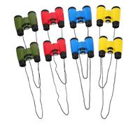 YARNOW 8 Piezas Binoculares Infantiles Compactos y Resistentes Salpicaduras Diseño Ergonómico para Manos Pequeñas Lentes Nítidas para Exploración al Aire y Observación de Aves