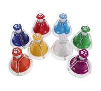 YARNOW 8 Piezas Campanas de Mano Forma de Pata de Gato en Varios Colores, Fáciles de Tocar y Versátiles, Ideales para Juegos Musicales en Jardín de Infancia y Enseñanza Musical