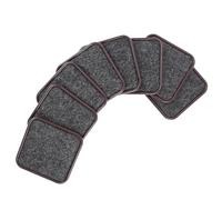 YARNOW 8 Piezas Protectores para Muebles Topes Antideslizantes para Ruedas, Hechos de Plástico y Fieltro Marrón, Ideales para Sofás y Sillones para Proteger el Suelo