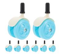 YARNOW 8 Piezas Ruedas Silenciosas de Repuesto para Andador de Ñiño Diseño Estable y Soporte Resistente de Plástico y Metal para Uso en Casa y Guardería