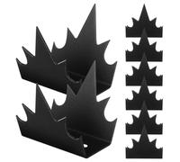YARNOW 8 pinchos metálicos para vallas y muros - Pinchos de protección antirrobo para defensa - Disuasivo para animales e intrusos en jardines, patios y edificios comerciales - Fácil instalación