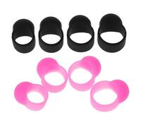 YARNOW 8pcs Silicone Drumstick Consejos Conjunto De Protectores De Dedo Del Para La Pala De Mano De Loto Y Reducción De Ruido
