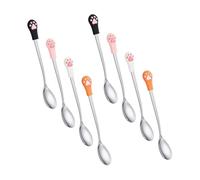 YARNOW 8piezas Cuchara para Alimentar Mascotas Paw Decor Cucharas para Comida de Gato Forma de Pata Linda Práctica Herramienta para Alimentar Golosinas Enlatadas para Gatos y Perros