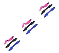YARNOW 9piezas Diadema De Natación Unisex Para Adultos y Niño Niña Protección De Oídos Para Baño y Deportes Acuáticos Negro y Rosa