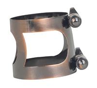 YARNOW abrazadera de boquilla cañas de boquilla de saxofón correa para el cuello de saxofón accesorios kit de mantenimiento de reparación de saxo alto ligaduras para saxofón alto latón
