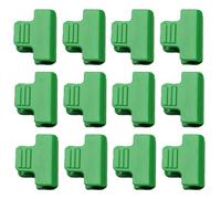 YARNOW Abrazaderas de Plástico Duraderas para Invernaderos Clips de Presión Fijos de 11 MM Paquete de 24 Unidades para Fijación de Lonas Mallas y Redes en Jardinería y Cultivo