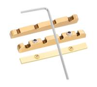 YARNOW Accesorios para Bajos Eléctricos de Latón Cejuela Árbol de Cuerdas Ajustable Eléctrico Kit de Reemplazo para Optimización del Puente