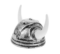 YARNOW accesorios vikingos Cuerna Cosplay con cuerno vikingo headpiece cuernos de casco sombreros vikingos sombrero de cuerno de vikingo juguete vikingo traje vikingo el plastico Plata