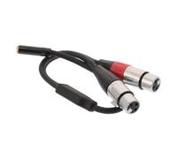 YARNOW Adaptador de Cable Xlr Macho a Doble Xlr Hembra 3 Pines de 0,3 M Blindaje Doble para Conexión Versátil en Equipos de Audio y Grabación Profesional