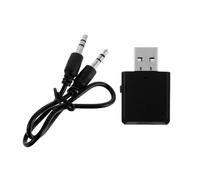 YARNOW Adaptador Inalámbrico USB 5.0 para PC Transmisión de Audio Inalámbrica y Modo Transmisor, Compatible Auriculares y Portátil, Diseño de Plástico Negro