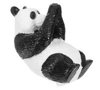 YARNOW Adorno de Panda Gigante pequeña Figura de Panda figuritas de Mini Pandas Estatua del Oso Estatua de Panda Modelos de Panda de Juguete pequeña decoración de Panda el plastico Negro