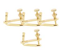 YARNOW Afinadores Finos para Violín 4 Piezas, Ajustadores Metálicos para Cuerdas 4/4-3/4, Color Dorado Clásico, Accesorios Musicales Esenciales para Violín Profesional y Uso Orquestal