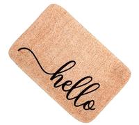 YARNOW Alfombra Decorativa Patrones Creativos de Poliéster Antideslizante Estilo Retro para Entrada de Casa Adecuado para Recibidores y Casa