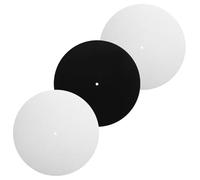 YARNOW Alfombrilla 3 Piezas de Fieltro de Color Claro Protección Antiestática 30cm para Tocadiscos de Vinilo para Plato Giratorio y Discos de 12 Pulgadas