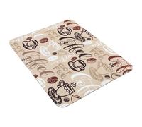 YARNOW Alfombrilla Aislante para Máquina de Café 40x50 Cm, Tapete Lavable Antideslizante para Barra de Café, Esterilla Reutilizable Absorbente para Secado en Cocina y Bar, Color Marrón