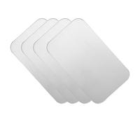 YARNOW Alfombrilla Refrescante para Mascotas 4 Piezas, Tabla de Aluminio 10x6 Cm, Tapete Refrigerante para Conejos, Hámsteres y Chinchillas, Lecho Frío para Verano, Esterilla