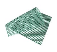YARNOW Almohadilla de Drenaje para Jaula de Perro 30x45 Cm Verde Tapete Base para Jaula de Mascotas Diseño Hueco para Excrementos Alfombrilla Protectora para Patas de Perro Accesorio