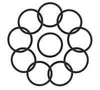 YARNOW Anillos de Goma Epdm para Cuencos Cantores Cojines de Goma para Cuenco Tibetano Junta Tórica 76x7 Mm 10 Piezas Accesorio para Percusión Manual