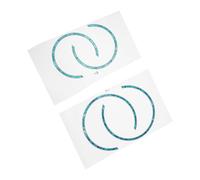 YARNOW Anillos de Roseta para Orificio de Sonido de Guitarra Clásica, Calcomanías Autoadhesivas de Madera, 4 Piezas (2 para Guitarra de 38 2 para 41), Accesorio Decorativo