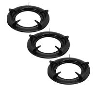 YARNOW Anillos de Wok para Estufa de Gas 3 Piezas Soporte de Hierro Negro Resistente a Altas Temperaturas Fácil de Limpiar para Cocina Doméstica