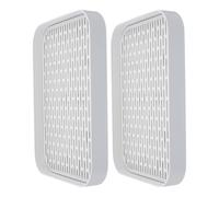 YARNOW Bandeja Sanitaria para Conejos 2 Piezas Lados Profundos Plástico Duradero Diseño Antidesbordamiento Adecuado para Cobayas Hurones y Hámsteres Orinal Esquinero para Jaulas