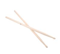 YARNOW Baquetas de Madera 5A de Roble para Batería Par de Baquetas Prácticas Color Madera Natural Accesorio Esencial para Instrumentos de Percusión y Tambores Uso Profesional y