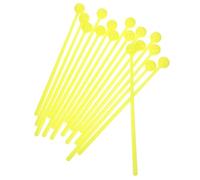 YARNOW Baquetas Para Niños 16 Piezas Color Amarillo, Martillos De Tambor De Mano Resistentes Para Uso Didáctico Infantil, Material Educativo Práctico Para Desarrollo y Aprendizaje