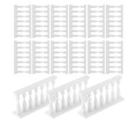 YARNOW Barandilla de Resina para Maqueta 24 Piezas Mini Valla Romana Decorativa para Casa de Muñecas Pasamanos Diminuto Resistente Intemperie Accesorios para Jardín de Hadas y Mesa de