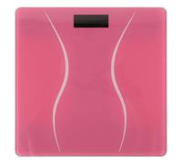 YARNOW Báscula Digital de Baño Inteligente, Báscula Electrónica Portátil de Vidrio Templado, Rosa, 0,2-180kg, Encendido Automático y Lectura Precisa, para Baño y Hogar