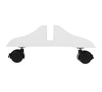 YARNOW Base de Partición de Pantalla con Rueda Móvil, Soporte de Madera para Separador de Ambientes, Blanco, Madera y Plástico, para Puerta Corredera y Partición, Hogar y Oficina
