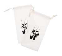 YARNOW Bolsa De Baile Cordón para Zapatillas De Ballet Niña, Bolso para Zapatos De Baile De Gym y Viajes, Material Resistente, Diseño Estampado, Capacidad para