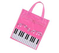 YARNOW Bolsa De La Escuela De Música Bolso Bolsa De Transporte De Música Bolsa De Discos De Vinilo Bolsa De Almacenamiento De Audio Bolsas De Instrumentos Musicales Tela No Tejida Rosa