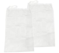 YARNOW Bolsa de Red para Limpieza de Piscinas de Nylon Blanco, 2 Piezas, para Hojas y Residuos en Estanques y Acuarios