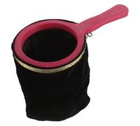 YARNOW Bolsa de Trucos de Mago Negra para Magos Profesionales, Doble Boca, Gran Capacidad, Accesorio de Truco Resistente para Actuaciones Escenario y Utilería de Fiesta