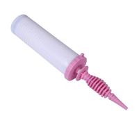 YARNOW Bomba de Globo Manual Doble Acción para Inflar Balones de Ejercicio y Globos Material Plástico Duro, Diseño Blanco, Adecuado para Fiestas y Eventos