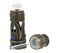 YARNOW Botella de Perfume de Vidrio Vacía 6 Ml Estilo Oriental Dubai, Frasco Delicado para Aceite Esencial y Fragancia, Adecuado para Viajes y Decoración del Hogar