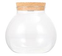 YARNOW Botella Ecológica Cilíndrica de Vidrio con Luz LED Blanca para Micro Paisaje DIY Soporte Terrario de Vidrio para Acuarios y Jardinería Decoración Compacta y Multifuncional para