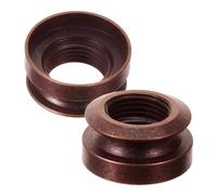 YARNOW Botones para Correa de Guitarra Acústica de Latón 3/8-32, Tapa de Clavija y Conector de Entrada, 2 Piezas para Accesorios de Guitarra, Cierre Seguro para Presentaciones