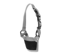 YARNOW Bozal para Perros Antiladridos Máscara De Perro Cubre Boca De Perro Cubre Boca para Cachorro Caminando Máscara para Perro Manga De Boca De Perro Dark Grey Poliéster