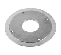 YARNOW Brida de válvula de drenaje para RV, placa de montaje de salida de tanque de metal resistente para tanque de residuos de autocaravana, reemplazo del sistema de alcantarillado, 4 orificios para