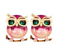 YARNOW Broche de Búho para Mujer y Niña Elegante y Delicado Aleación y Diseño Decorativo Clip Pack de 2 Piezas Adecuado para Sombreros y Uso Diario