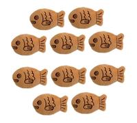 YARNOW Broche de Peluche Forma de Pez Dorado Pequeño Tamaño 10 Piezas para Decoración de Ropa Mochila y Suéter Accesorio de Moda para Mujeres Insignia de Fijación Práctica